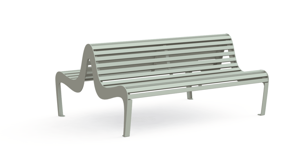 banc double paseo evolution acier | bories environnement